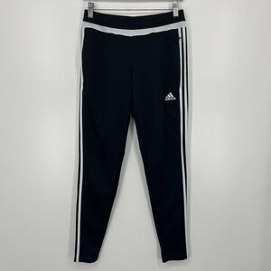 Adidas Sweatpants Women's Size S Black Soccer Tapered Leg Climacool